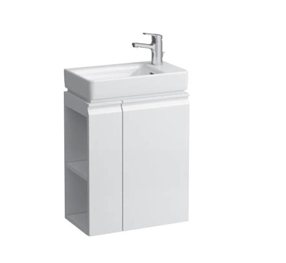 Тумба с раковиной Laufen Pro S 48х28х66,5 см петли справа МДФ белый глянцевый H8629644751041