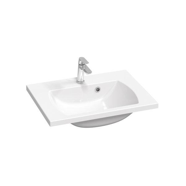 Раковина для ванной Ravak Classic II 60х45 см литьевой мрамор белый XJX01160003