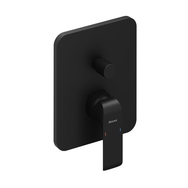 Смеситель для душа Ravak Flat FL 065.20 встраиваемый однорычажный черный X070179