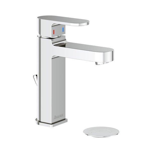 Смеситель для раковины Ravak Chrome CR 013.00 однорычажный с донным клапаном хром X070190