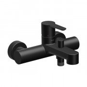 Смеситель для ванной Ravak Puri PU 022.21 настенный однорычажный черный X070192