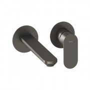 Смеситель для раковины Ravak Eleganta настенный однорычажный графит матовый X070329