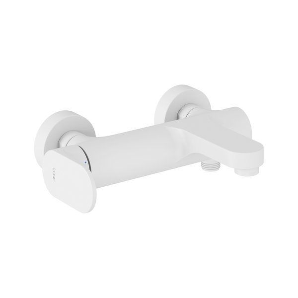 Смеситель для ванной Ravak Eleganta настенный однорычажный белый матовый X070256