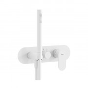 Змішувач для душу Ravak Eleganta на 3 споживача з душовим набором білий матовий X070259