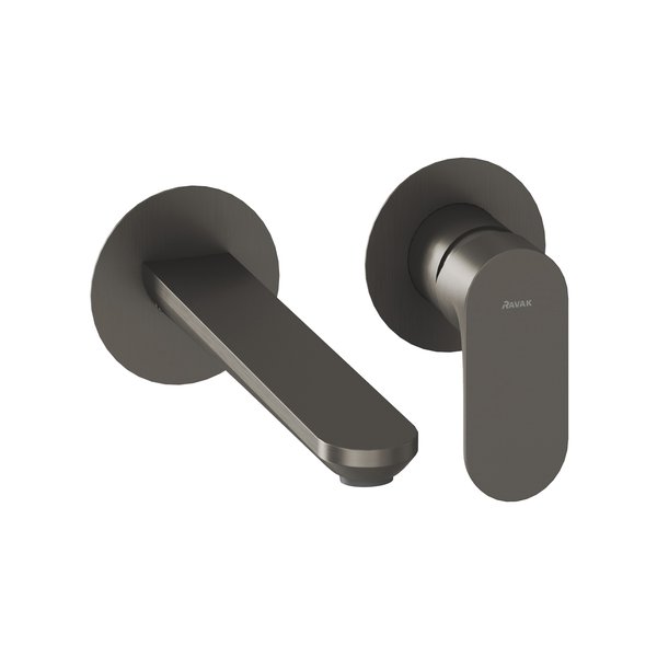 Змішувач для раковини Ravak Eleganta настінний одноважільний графіт матовий X070329