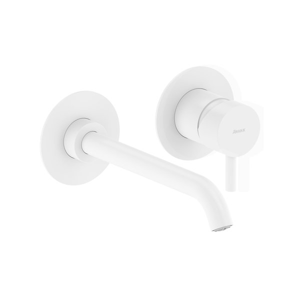 Смеситель для раковины Ravak Espirit настенный однорычажный белый матовый X070241