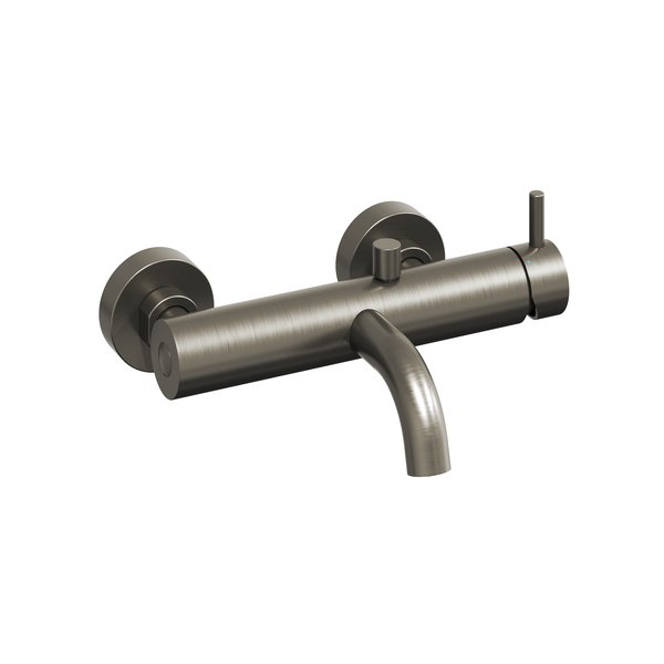 Смеситель для ванной Ravak Espirit настенный однорычажный графит матовый X070316