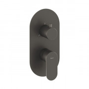 Смеситель для душа Ravak Eleganta встраиваемый на 3 потребителя графит матовый X070334