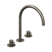 Змішувач для раковини Ravak Espirit двоважільний на 3 отвори графіт матовий X070312