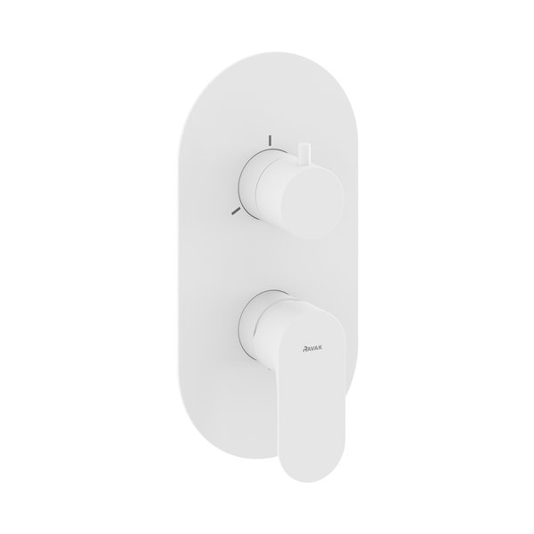 Смеситель для душа Ravak Eleganta встраиваемый на 3 потребителя белый матовый X070260