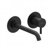 Смеситель для раковины Ravak Espirit настенный однорычажный черный матовый X070278