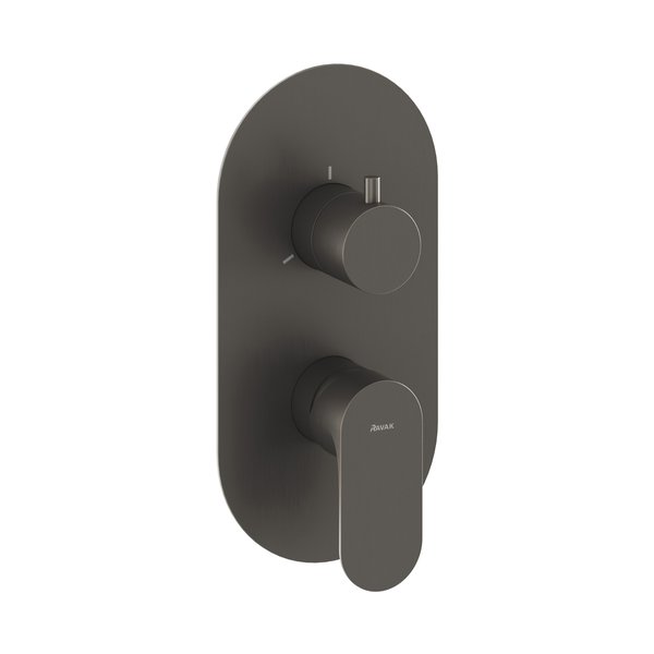 Змішувач для душу Ravak Eleganta вбудовується на 3 споживачі графіт матовий X070334