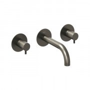 Смеситель для ванной Ravak Espirit настенный двухрычажный графит матовый X070314