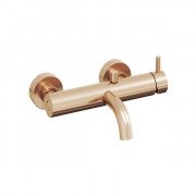 Смеситель для ванной Ravak Espirit настенный однорычажный розовое золото матовое X070353