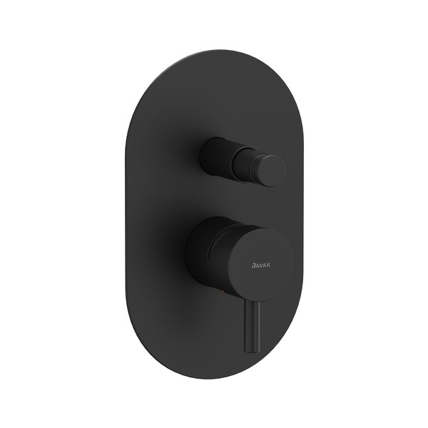 Змішувач для душу Ravak Espirit вбудований чорний матовий X070284