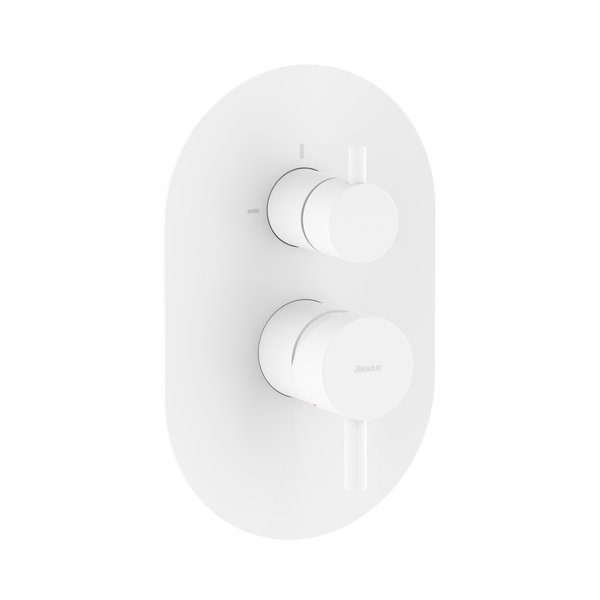 Змішувач для душу Ravak Espirit вбудований 2 споживача білий матовий X070251