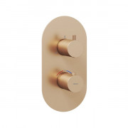 Термостат для душа Ravak Espirit встраиваемый 3 потребителя розовое золото матовое X070363