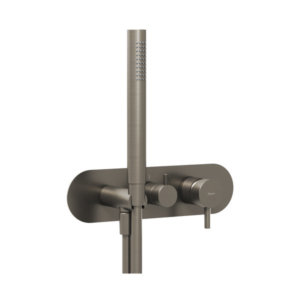 Змішувач для душу Ravak Espirit на 3 споживача з душовим набором графіт матовий X070319