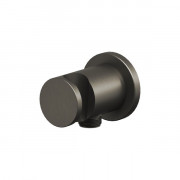 Шланговое подсоединение Ravak с держателем для душа латунь графит матовый X07P696