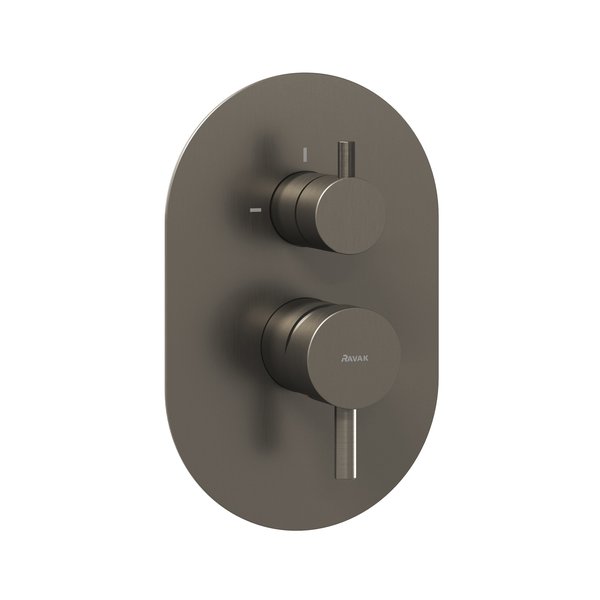 Змішувач для душу Ravak Espirit 2 споживача графіт матовий X070325