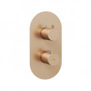 Термостат для душа Ravak Espirit встраиваемый 3 потребителя розовое золото матовое X070363