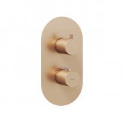 Термостат для душу Ravak Espirit 2 споживача рожеве золото матове X070360