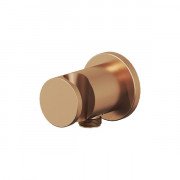 Шланговое подсоединение Ravak с держателем для душа латунь розовое золото матовое X07P708