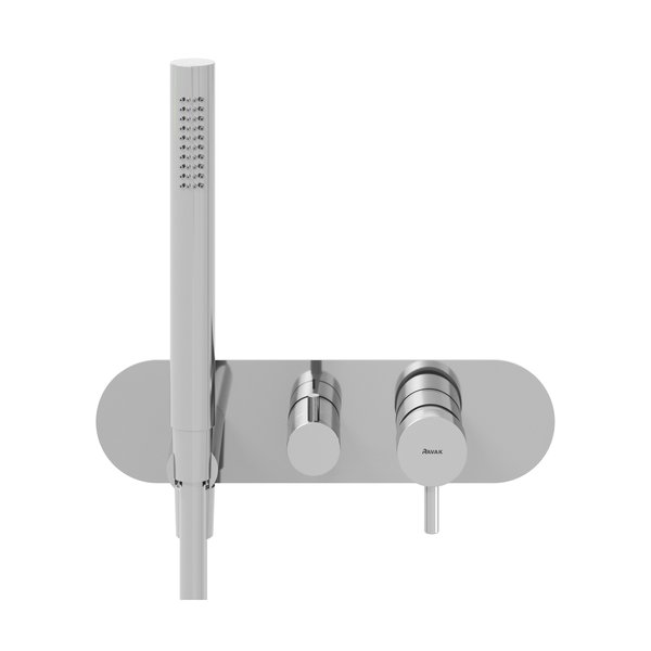 Смеситель для душа Ravak Espirit на 2 потребителя с душевым набором хром X070207