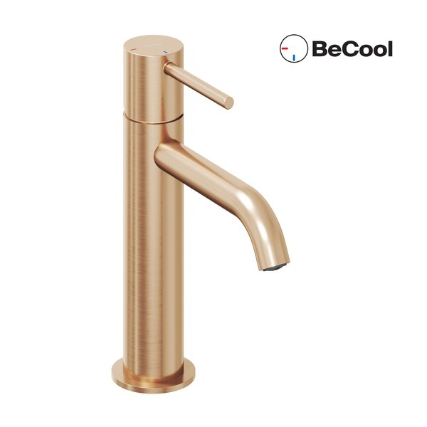 Змішувач для раковини Ravak Espirit BeCool одноважільний рожеве матове золото X070398