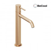 Змішувач для раковини Ravak Espirit BeCool одноважільний рожеве матове золото X070403