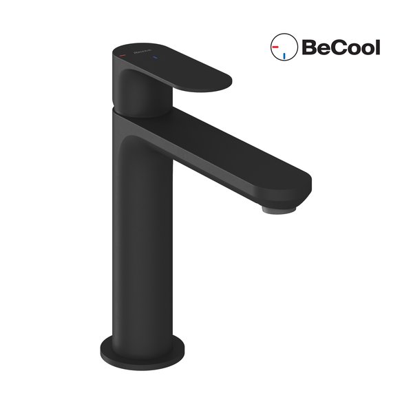 Змішувач для раковини Ravak Eleganta BeCool одноважільний чорний матовий X070411