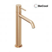 Смеситель для раковины Ravak Espirit BeCool однорычажный розовое золото матовое X070403