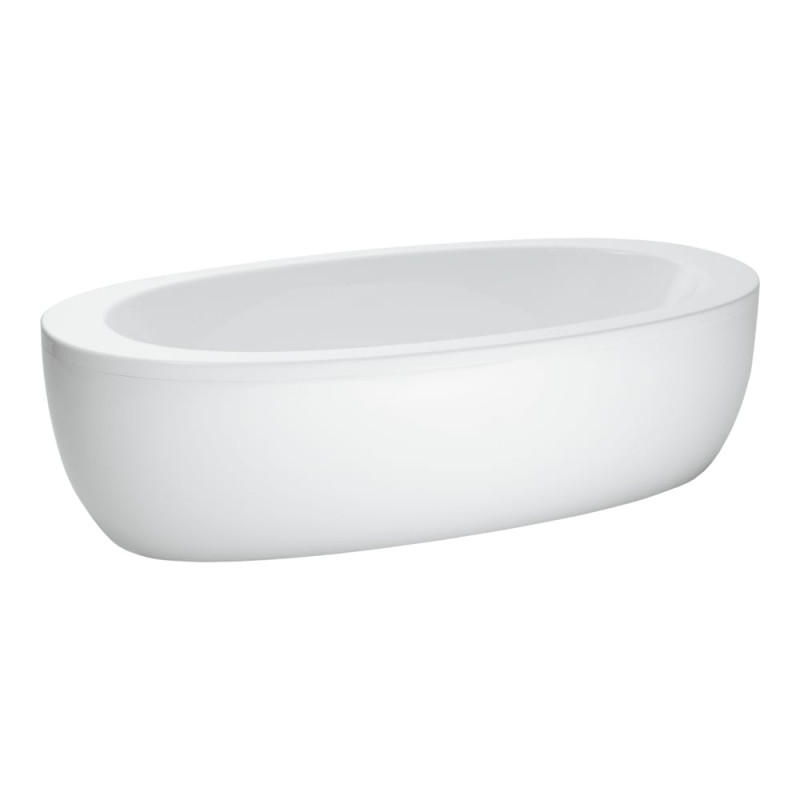Ванна акриловая Laufen IL Bagno Alessi One 203х102 см отдельностоящая с панелью белый H2419700000001
