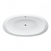 Ванна акриловая Laufen IL Bagno Alessi One 203х102 см встраиваемая с гидро- и аэромассажем и LED-подсветкой белый H2439700006751