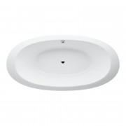 Ванна акриловая Laufen IL Bagno Alessi One 203х102 см с гидро- и аэромассажем и LED-подсветкой и дезинфекцией белый H2439700006951