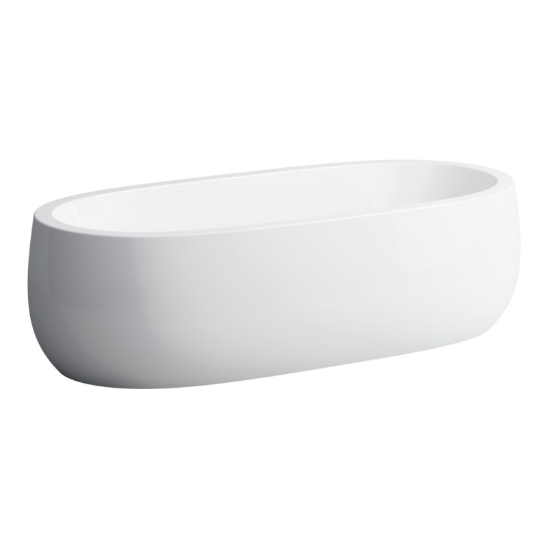 Ванна Laufen IL Bagno Alessi One 183х87 см штучний камінь окремостояча з аеромасажем Sentec solid surface білий H2459720006051