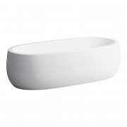 Ванна Laufen IL Bagno Alessi One 183х87 см с аэромассажем и LED-подсветкой искусственный камень Sentec solid surface белый H2459720006251