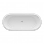 Ванна Laufen Pro 180х80 см встраиваемая овальная искусственный камень Marbond белый H2419500000001