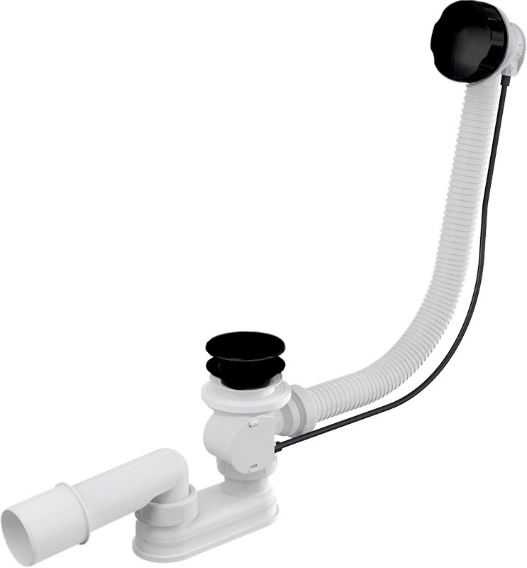 Злив-перелив для ванн Ravak 800 B R/R чорний X01846