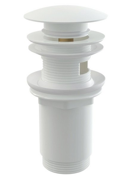 Донний клапан для раковини Ravak Click-Clack метал білий матовий X01836