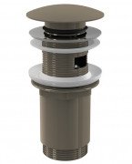 Донний клапан для раковини Ravak Click-Clack метал графіт матовий X01837