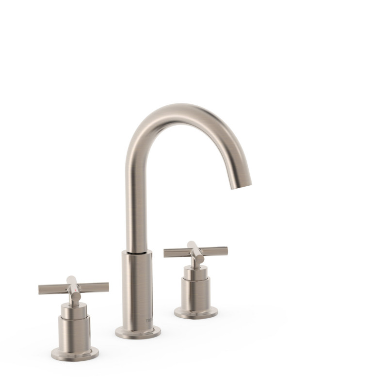 Змішувач для раковини Tres Mont Blanc двовентильний на 3 отвори сталь 28310501AC