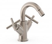 Смеситель для биде Tres Mont Blanc двухвентильный сталь 28312001AC