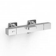 Термостат для ванної Tres Over-wall настінний двовентильний хром 19017406