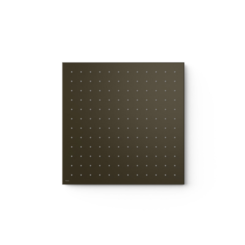 Лейка для верхнего душа Tres потолочная встраиваемая 405х405 мм нержавеющая сталь черная бронза 13495101KMB