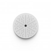 Лейка для верхнего душа Tres потолочная встраиваемая Ø405 мм нержавеющая сталь матовый белый 13495002BM