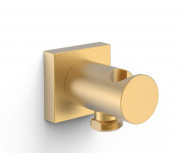 Шланговое подсоединение Tres с держателем ручного душа матовое золото 21118201OM