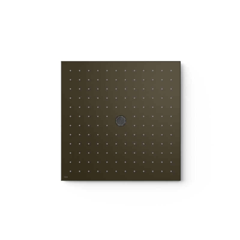 Лейка для верхнего душа Tres потолочная встраиваемая 405х405 мм нержавеющая сталь черная бронза 13495102KMB