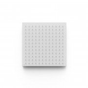 Лійка для верхнього душу Tres вбудована стельова 405х405 мм нержавіюча сталь матовий білий 13495101BM