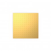 Лійка для верхнього душу Tres стельова вбудована 405х405 мм нержавіюча сталь матове золото 13495101OM